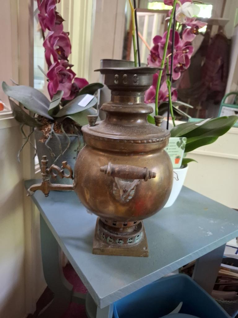 Antieke koperen Samovar - Decoratief pronkstuk, Ophalen of Verzenden