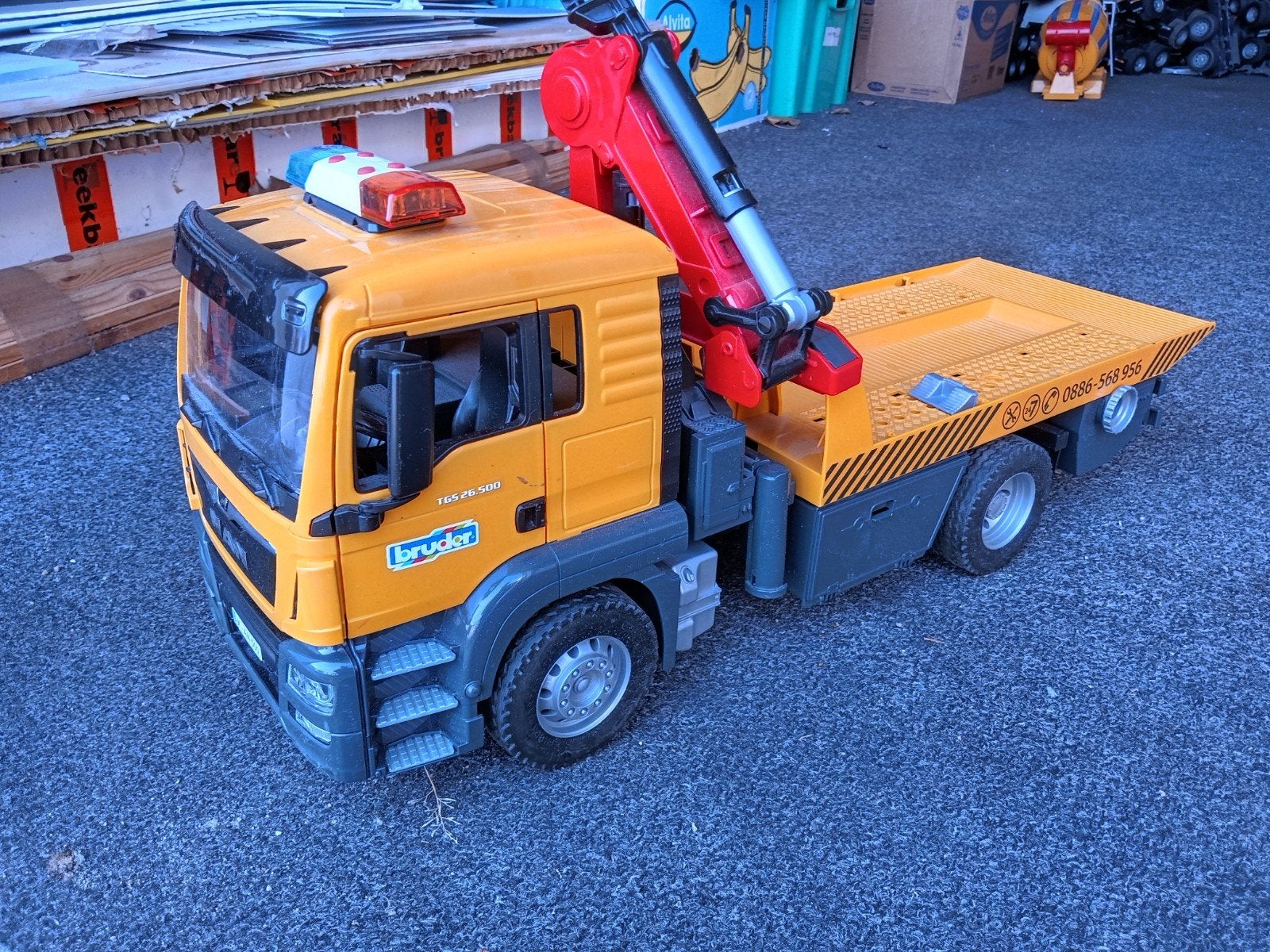 bruder man bergings truck PostNL versturen mogelijk, Ophalen, Gebruikt