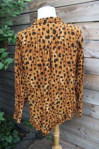 Blouse bruin leopard Fabienne Chapot mt M Vaste prijs OPRUIM, Maat 38/40 (M), Bruin, Ophalen of Verzenden, Zo goed als nieuw