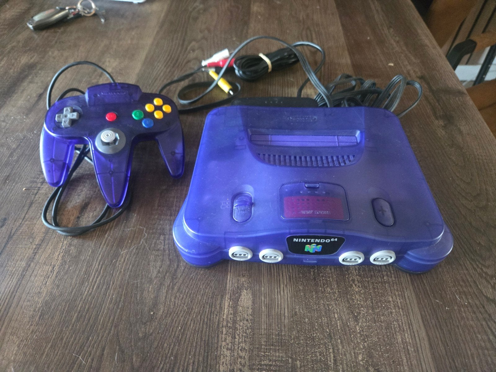 Nintendo 64 funtastic purple + expansion pak, Ophalen of Verzenden, Zo goed als nieuw, Met 1 controller
