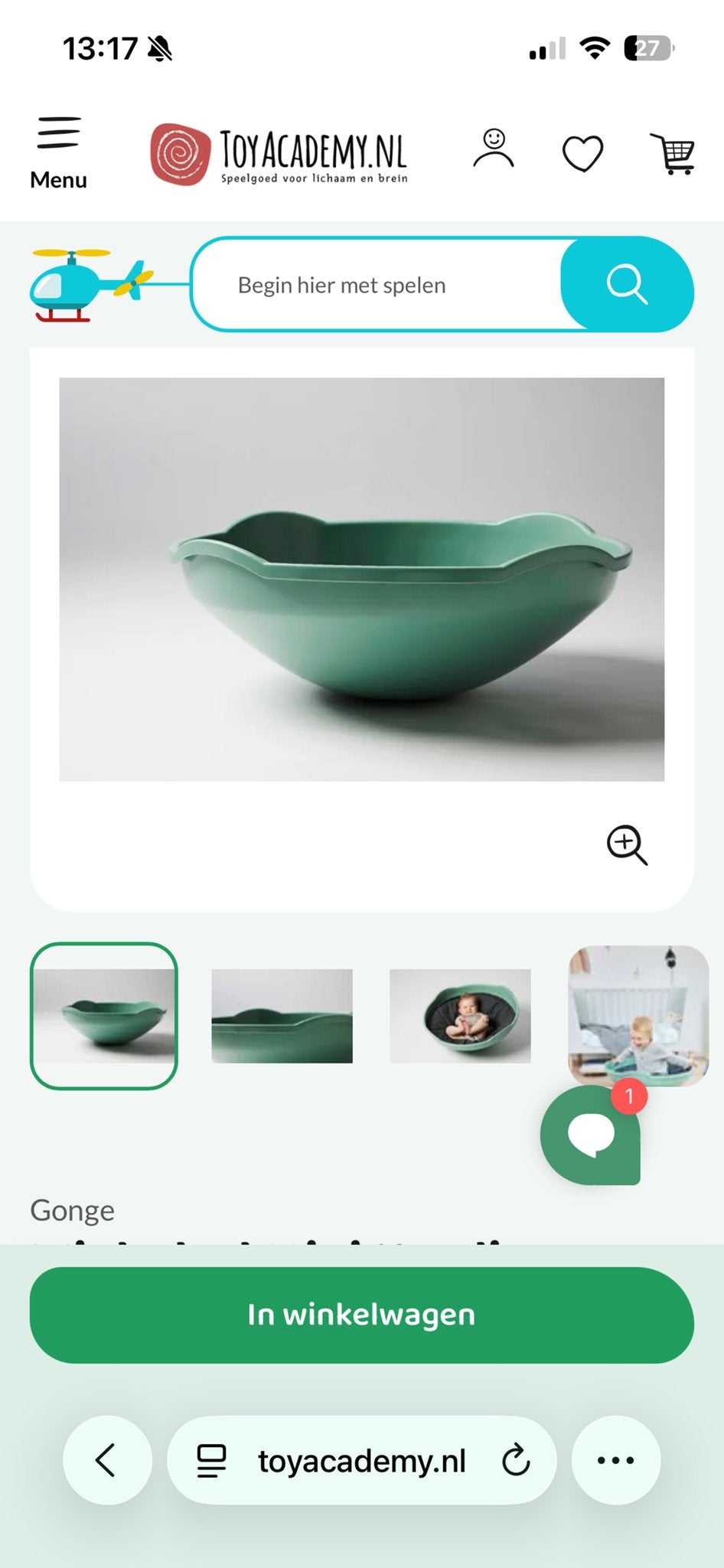 Gonge Wiebeltol Mini Nordic - Evenwicht en Plezier, Ophalen, Nieuw, Jongen of Meisje