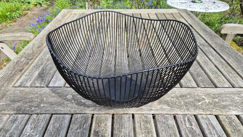 Design fruitmand draad mand, Ophalen of Verzenden, Hout
