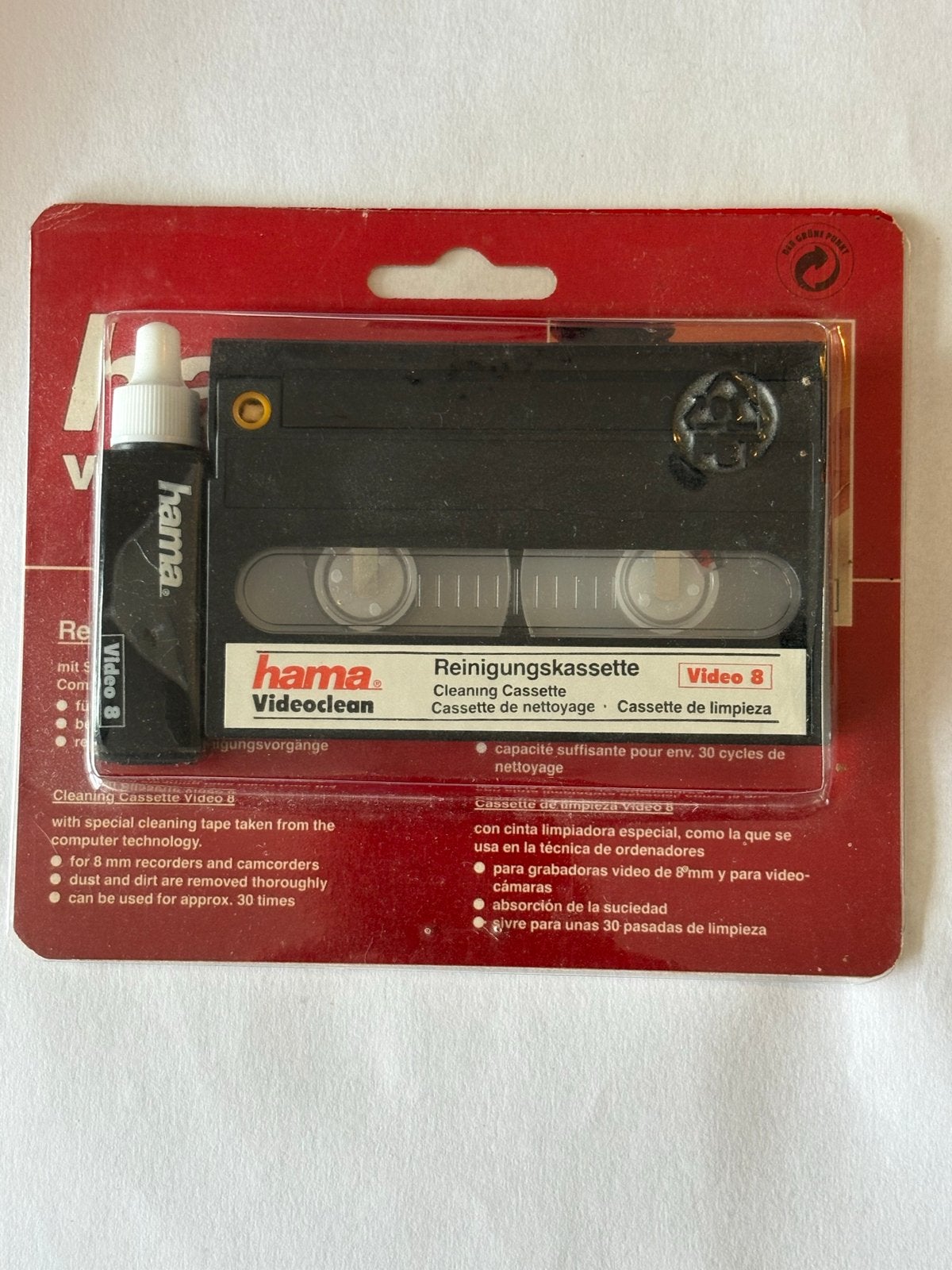 Hama Videoclean Video 8 Reinigingscassette - Nieuw, Audio, Tv en Foto, Ophalen of Verzenden, Nieuw, Overige typen