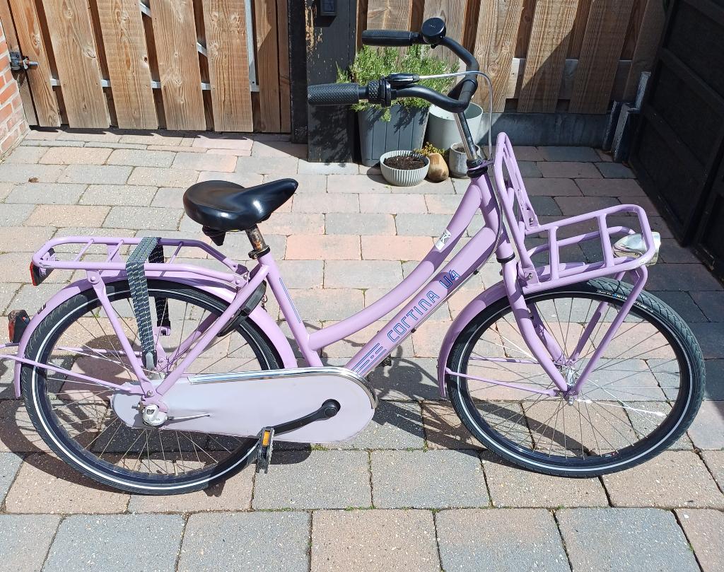 Cortina U4 mini transport kinderfiets paars 24 inch, Ophalen, Terugtraprem, Versnellingen, Cortina