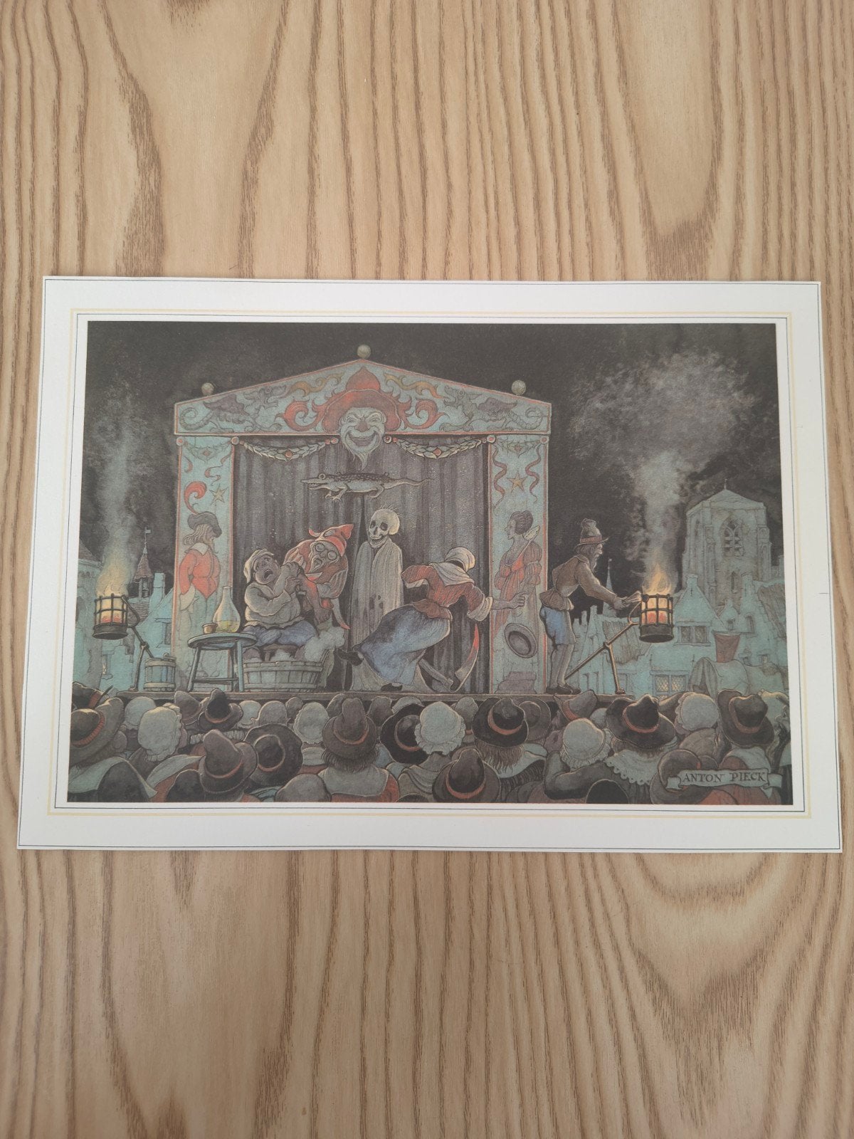 Anton Pieck reproductie circus poppenspel, Ophalen