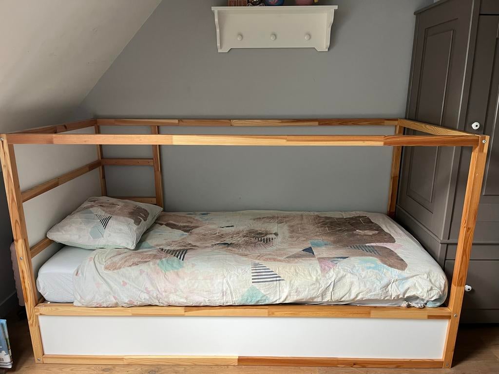 Keerbaar bed Ikea Kyra - 90x200 cm, Ophalen, Gebruikt, Hoogslaper