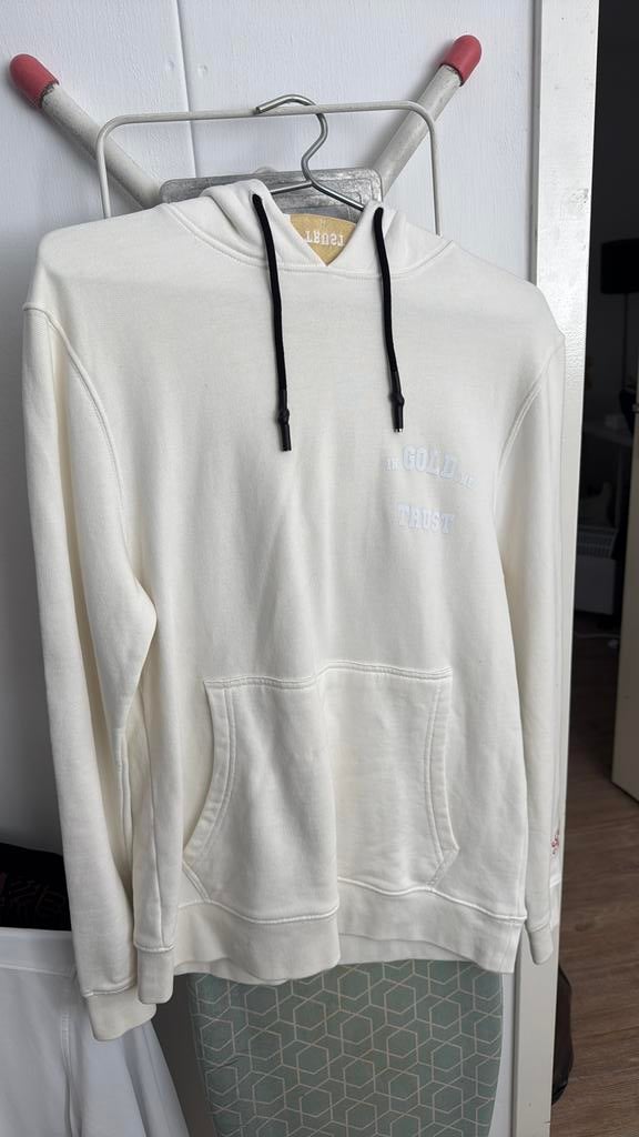 In Gold We Trust hoodie maat XS, Kleding | Dames, Ophalen of Verzenden, Zo goed als nieuw, Maat 34 (XS) of kleiner, Wit