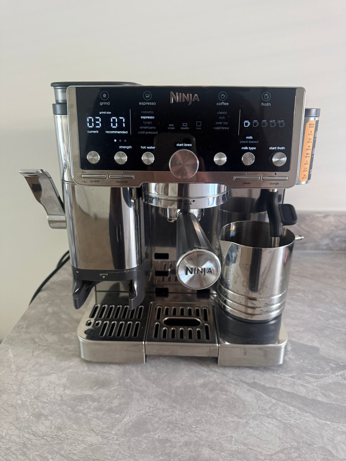Ninja Luxe Café Pro ES701EU, Witgoed en Apparatuur, 10 kopjes of meer, Ophalen, Zo goed als nieuw, Koffiemachine