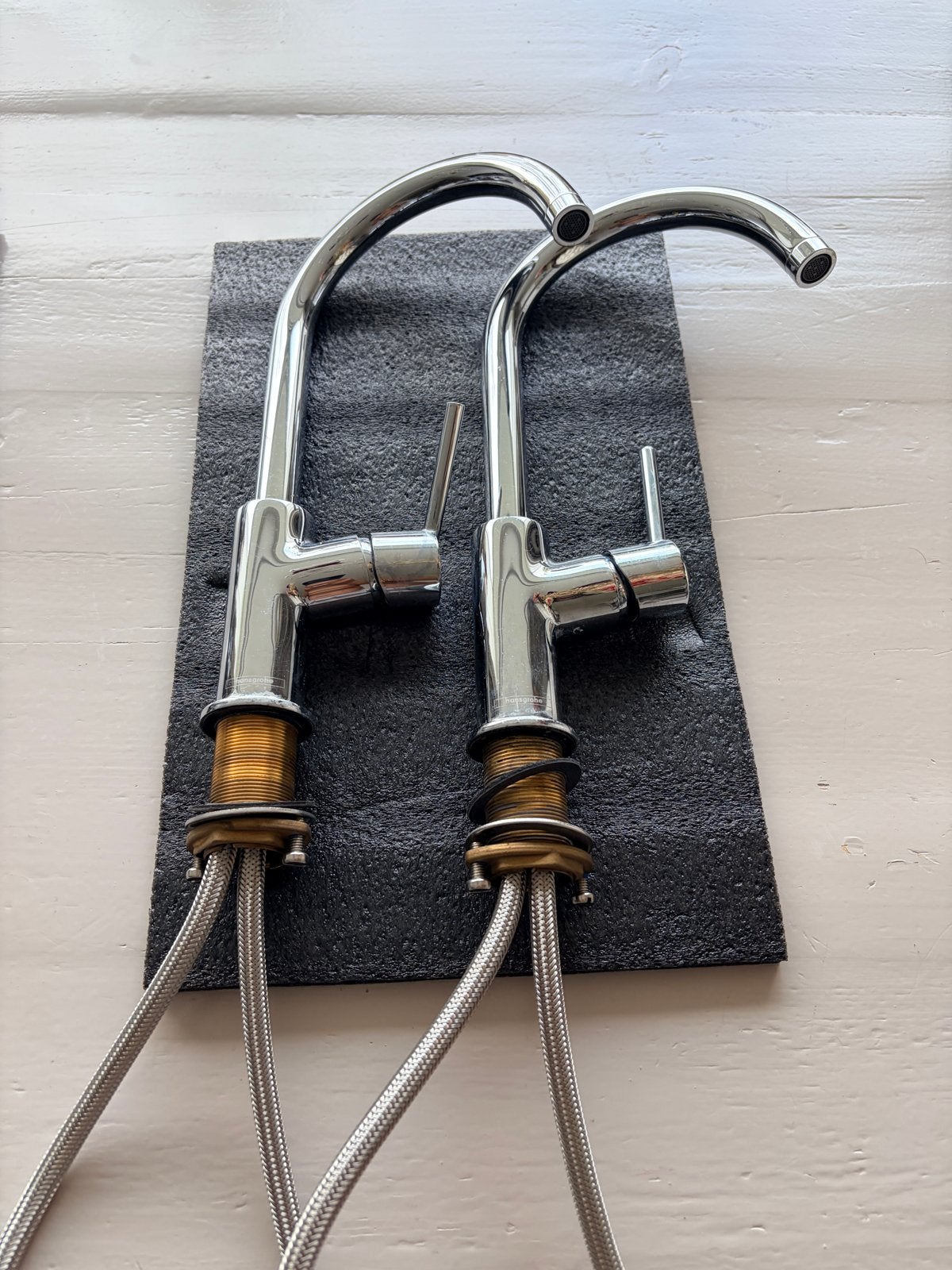 Hansgrohe wastafelkraan - Redelijke goede staat, Ophalen of Verzenden, Gebruikt, Chroom, Kraan
