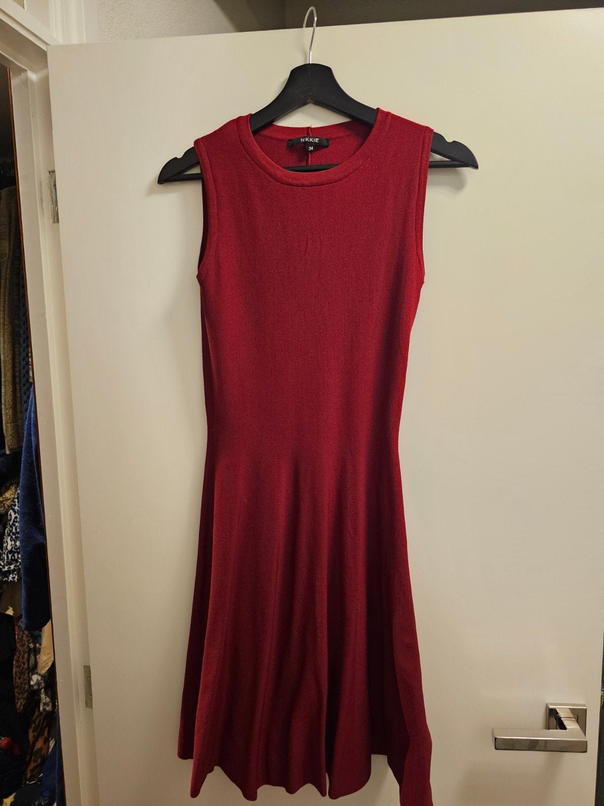 Nikkie jurk maat 34 (XS) rood, Ophalen of Verzenden, Zo goed als nieuw, Maat 34 (XS) of kleiner, Rood