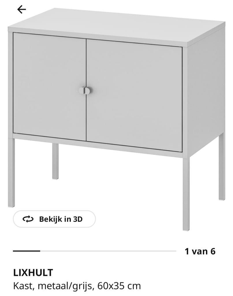 Lixhult ikea, Ophalen, Gebruikt