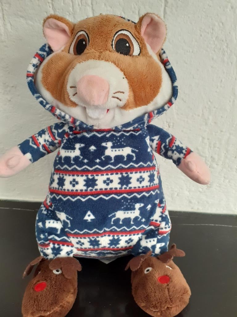 Albert Heijn hamster kerst, Verzamelen, Poppen, Zo goed als nieuw, Pop, Ophalen of Verzenden