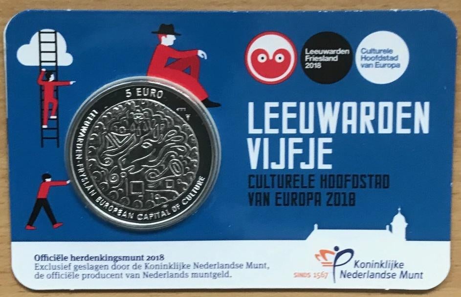 Nederland - 5 euro coincard - Leeuwarden Vijfje, Postzegels en Munten, Munten | Nederland, Ophalen of Verzenden, Koning Willem I