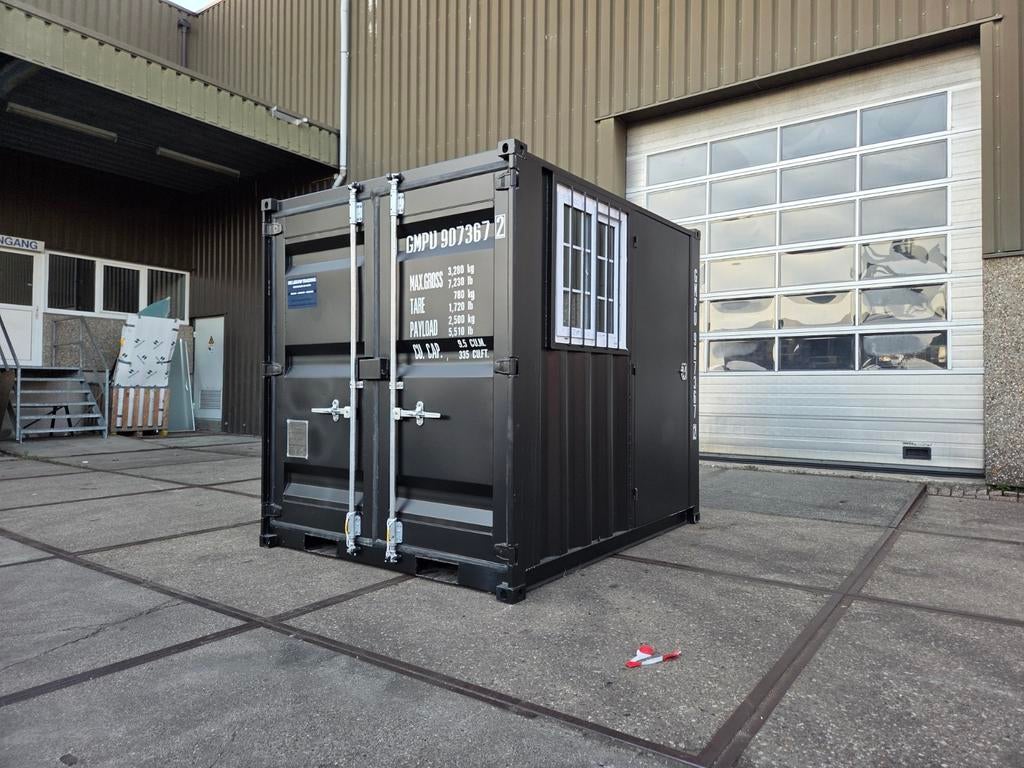 Opslagcontainer tuinhuis schuurtje met raam en deur. 7ft 8ft, Tuin en Terras, Tuinhuizen, Ophalen of Verzenden, Nieuw, Minder dan 250 cm