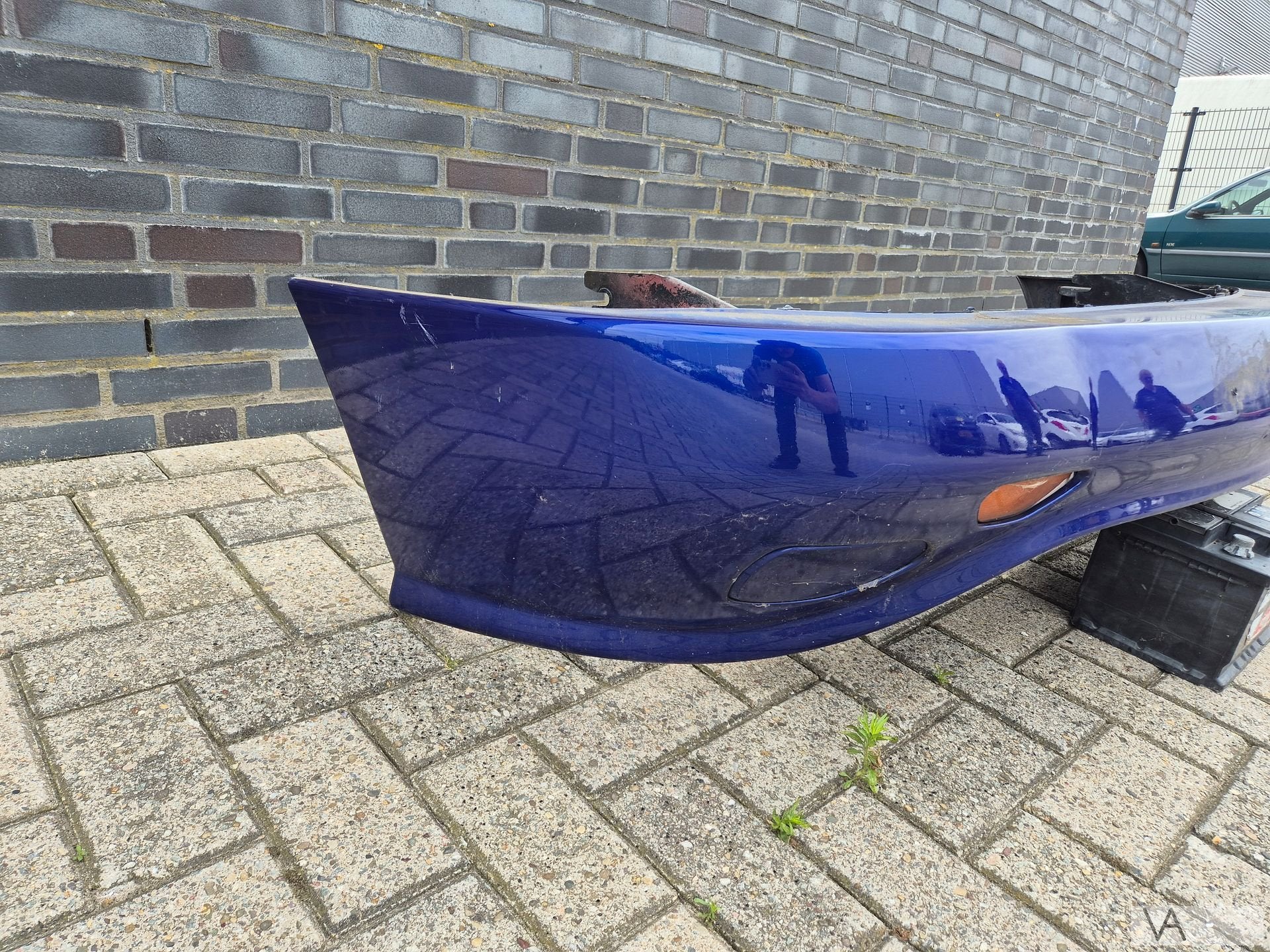Voorbumper blauw van Fiat Barchetta 1995 - 2005 met balk, Gebruikt, -, Voor, -