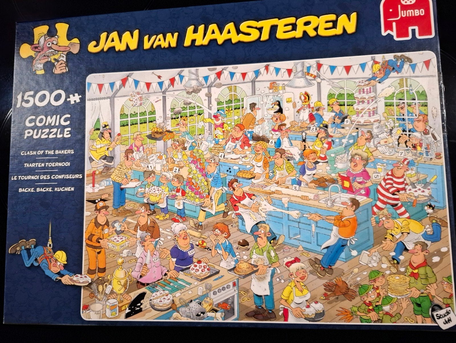 Jan van Haasteren - Clash of the Bakers - 1500 stukjes, Ophalen, 500 t/m 1500 stukjes, Gebruikt, Legpuzzel