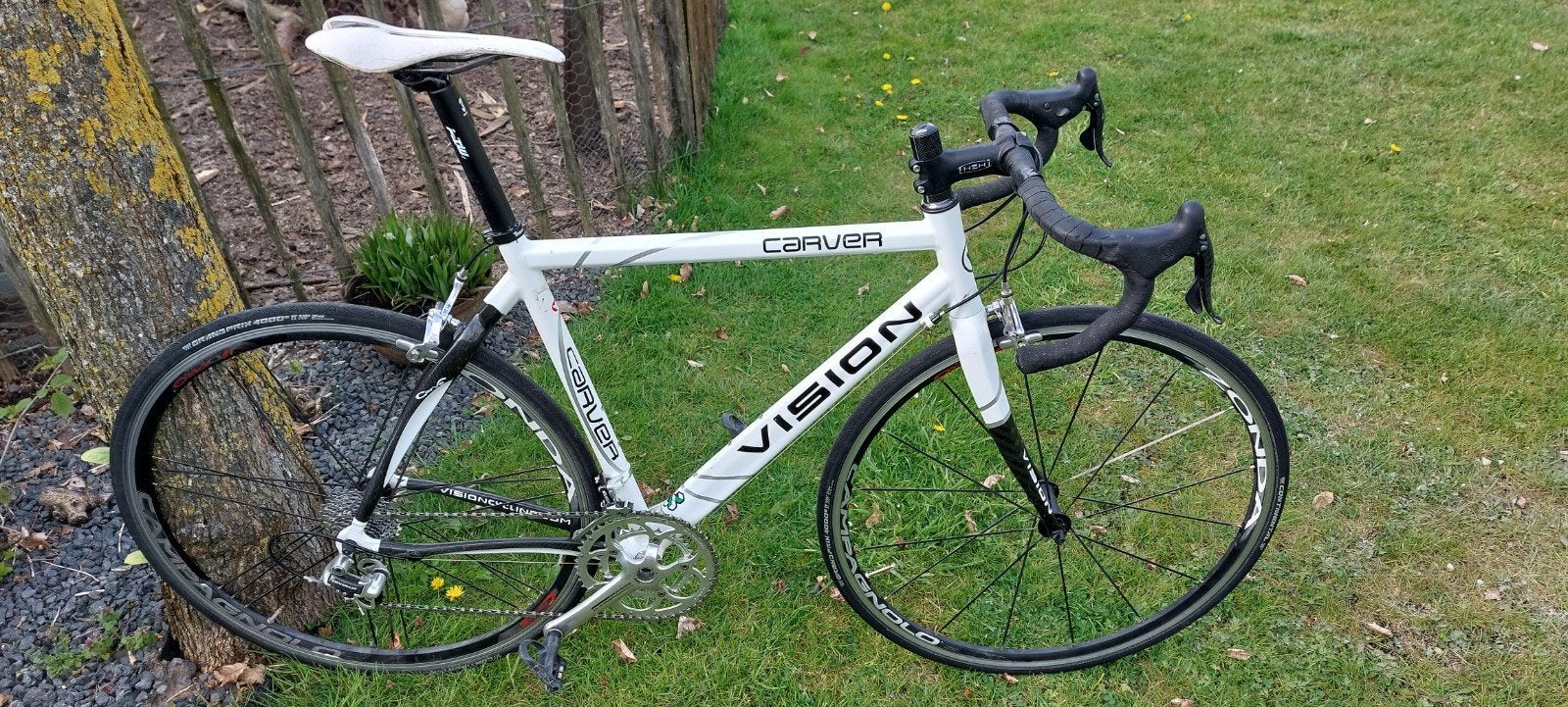 Vision racefiets.Campagnolo zonda wielen., Gebruikt, Meer dan 20 versnellingen, 53 tot 57 cm, Ophalen