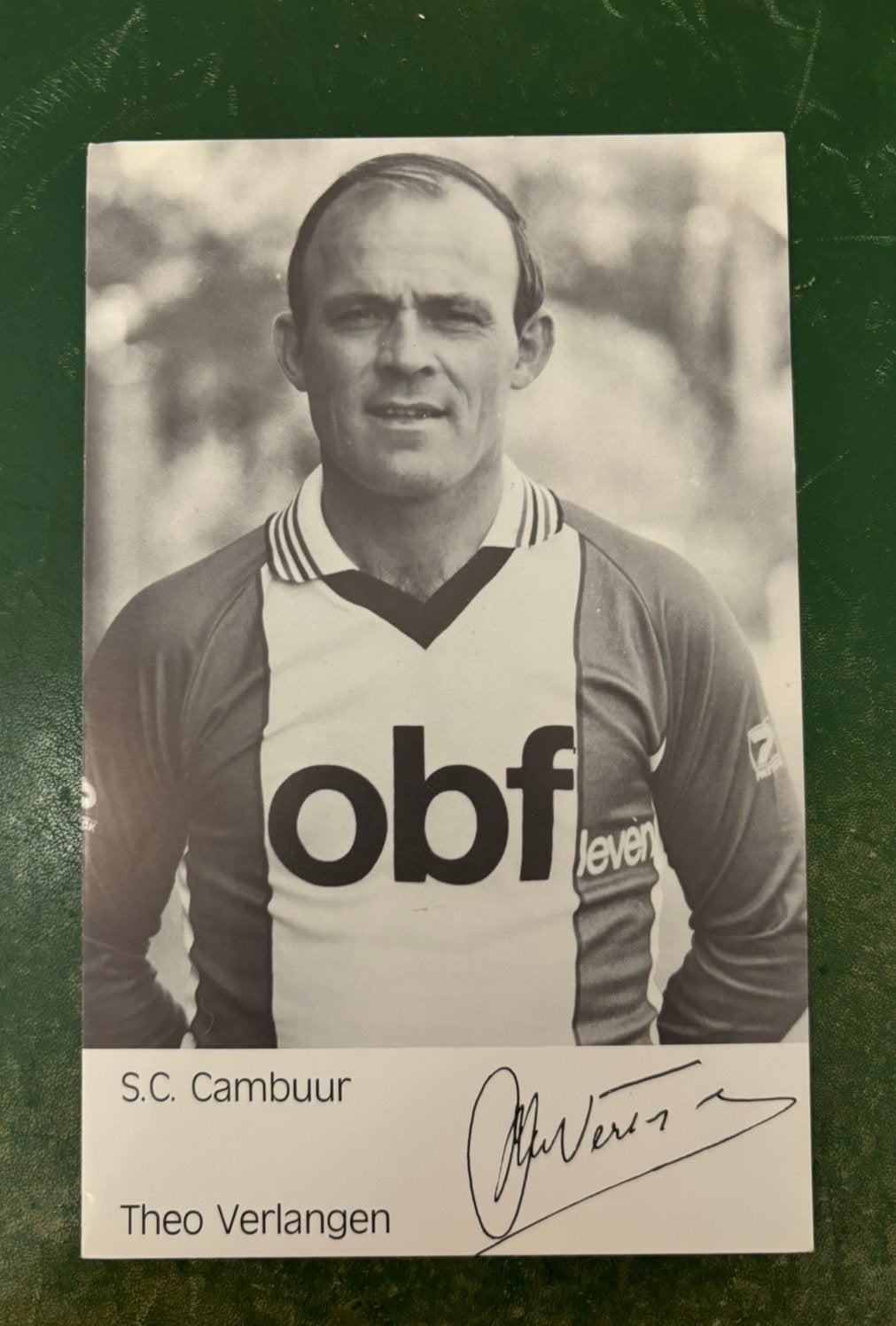 Spelerskaart Theo Verlangen SC Cambuur, Verzamelen, Ophalen of Verzenden, Spelerskaart