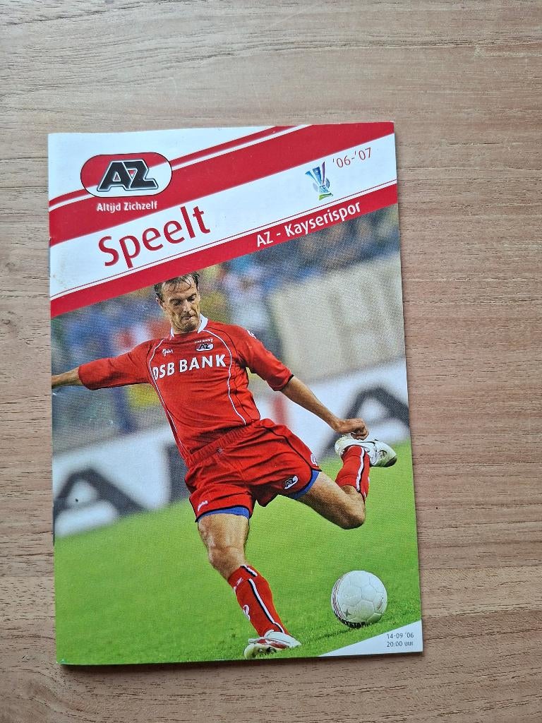 Programma AZ - Kayserispor 06/07, Ophalen of Verzenden, Zo goed als nieuw, AZ, Boek of Tijdschrift