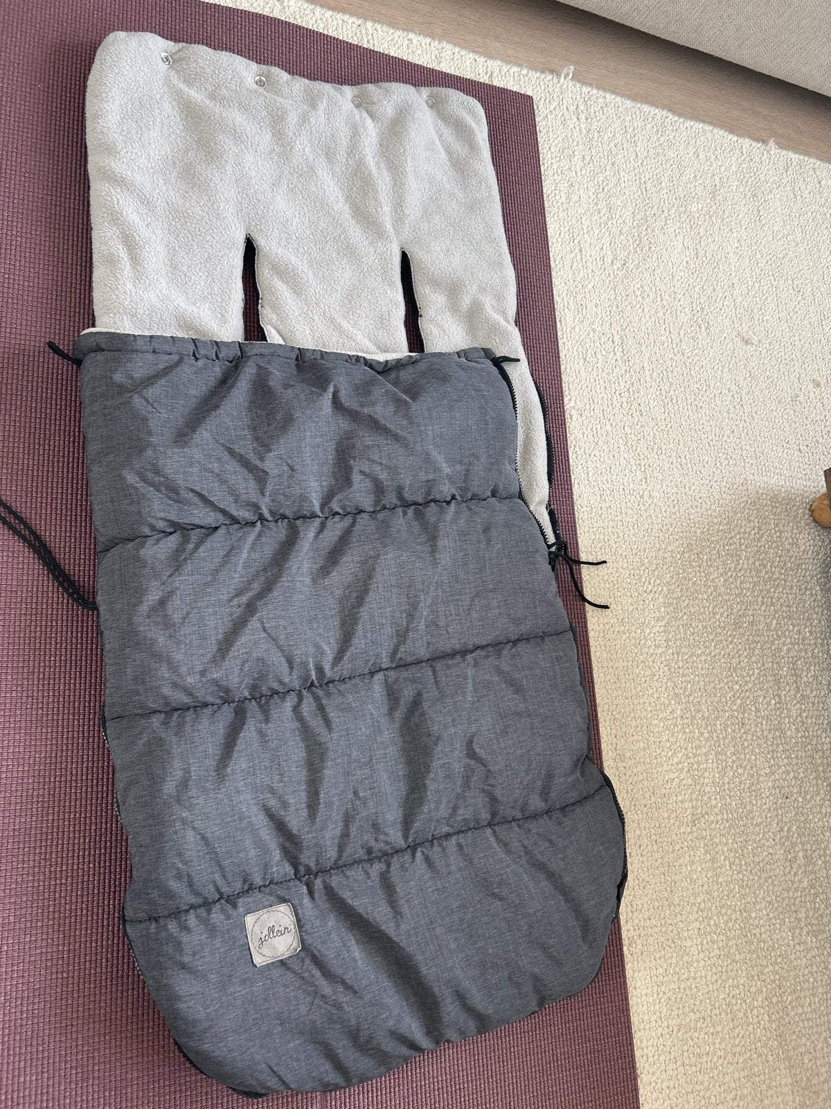 Jollein Voetenzak Grijs - Comfortabel en Warm, Ophalen of Verzenden, Gebruikt, Kinderwagen, Overige merken