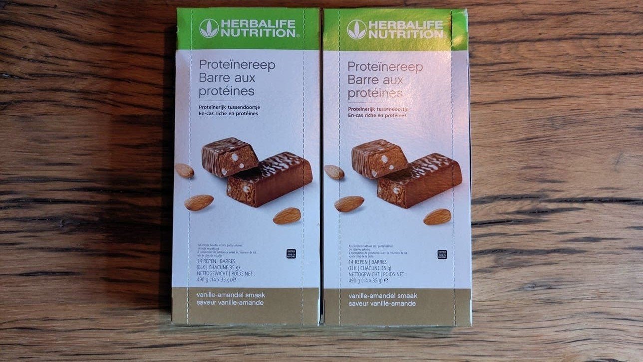 Herbalife Proteïne Repen Vanille Amandel - Nieuw (2 dozen), Ophalen of Verzenden, Nieuw, Overige typen