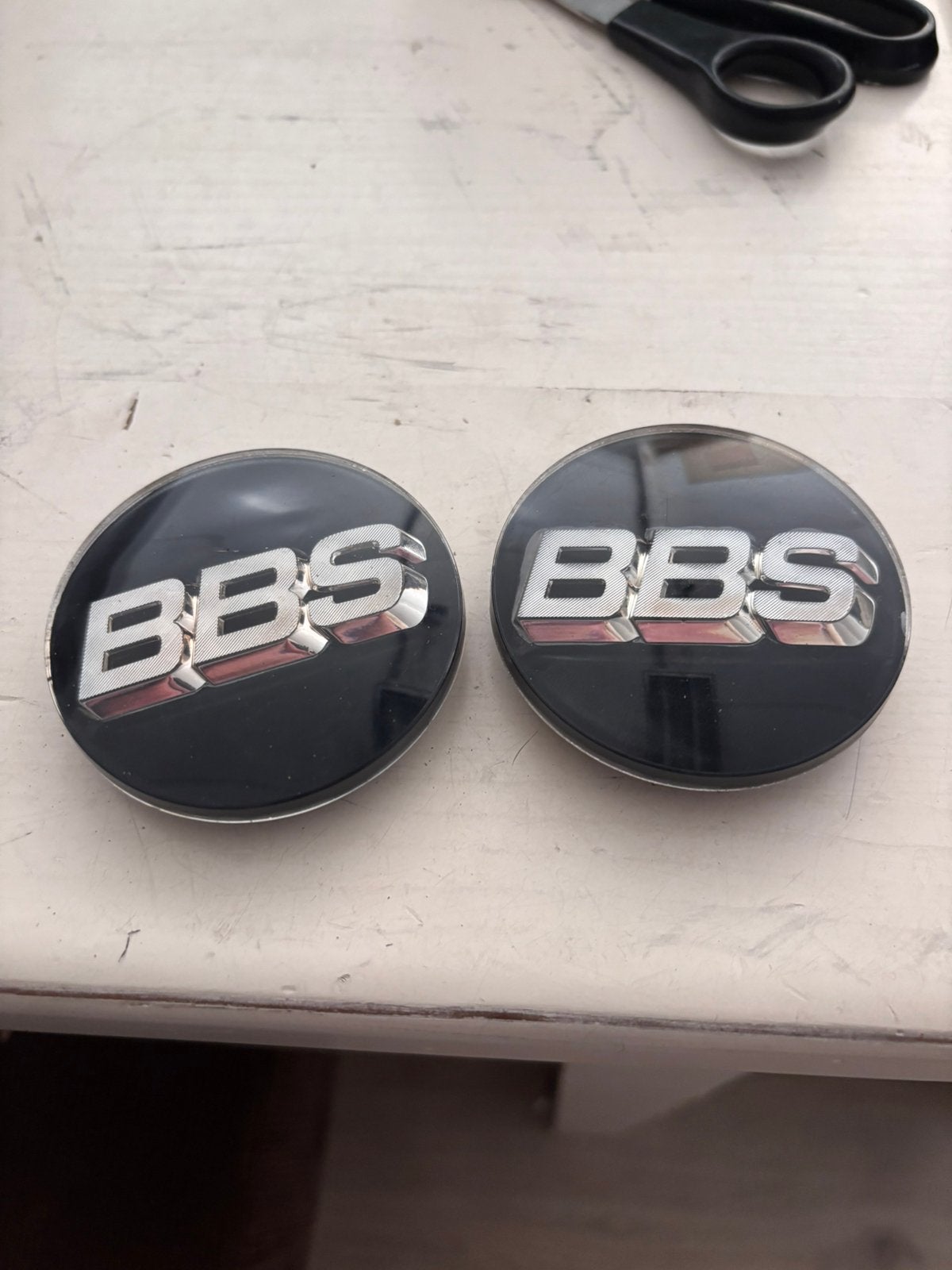 Bbs emblemen logos 70.6mm goud zwart, Auto diversen, Wieldoppen, Ophalen of Verzenden, Zo goed als nieuw