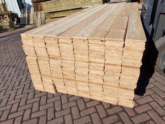 Tuinplanken Lariks - geschaafd 18x140 mm, Ophalen, Nieuw, 250 cm of meer, Planken