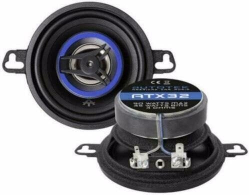 AutoTek- ATX32 coax-luidsprekers 2 weg 8,7 cm, ., Nieuw, Ophalen of Verzenden, .