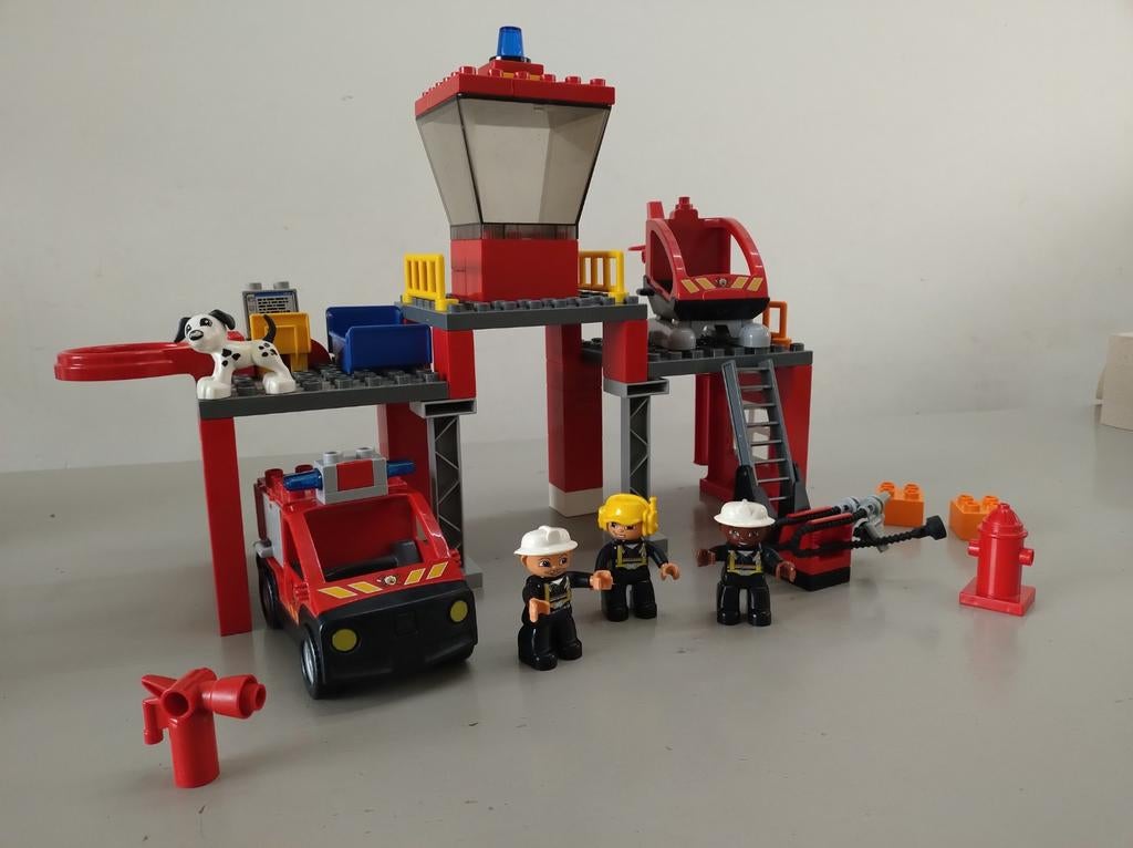 Vintage lego Duplo Brandweerkazerne 5601 (2008) l, Ophalen of Verzenden, Gebruikt, Duplo