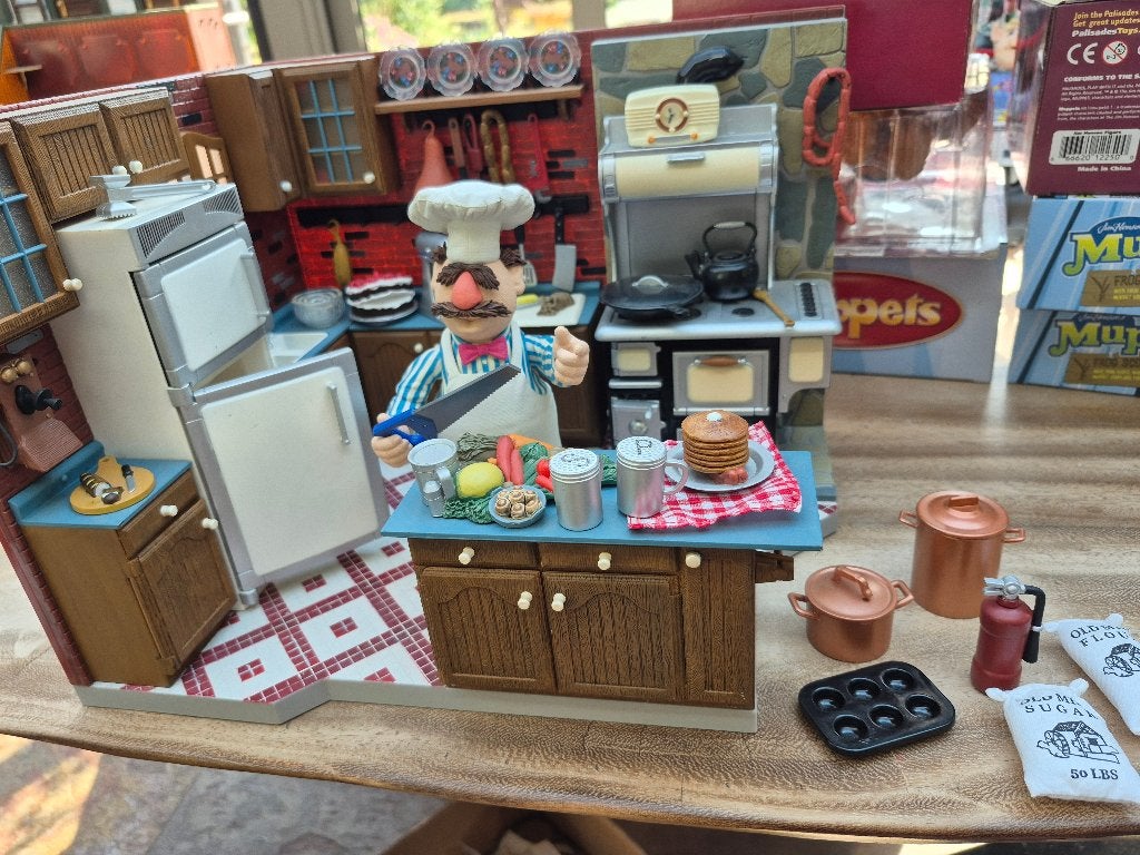 2003 Palisades Muppets Swedish Kitchen Swedish Chef complete, Verzamelen, Poppetjes en Figuurtjes, Ophalen of Verzenden, Zo goed als nieuw