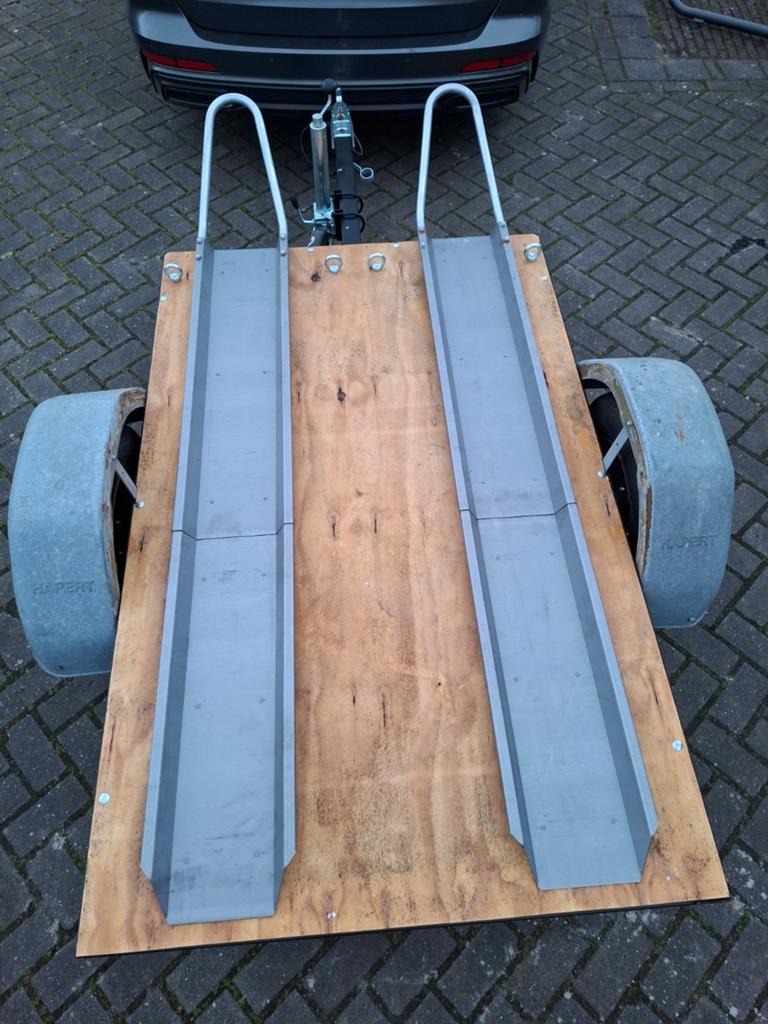 Te koop, handige en zeer lichte motorkar/motoraanhanger, Ophalen, Zo goed als nieuw
