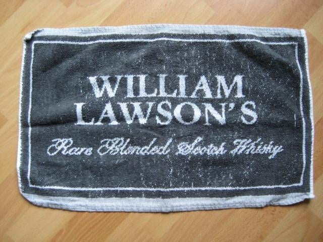 Bar tap doek WIlliam Lawson whisky, Ophalen of Verzenden