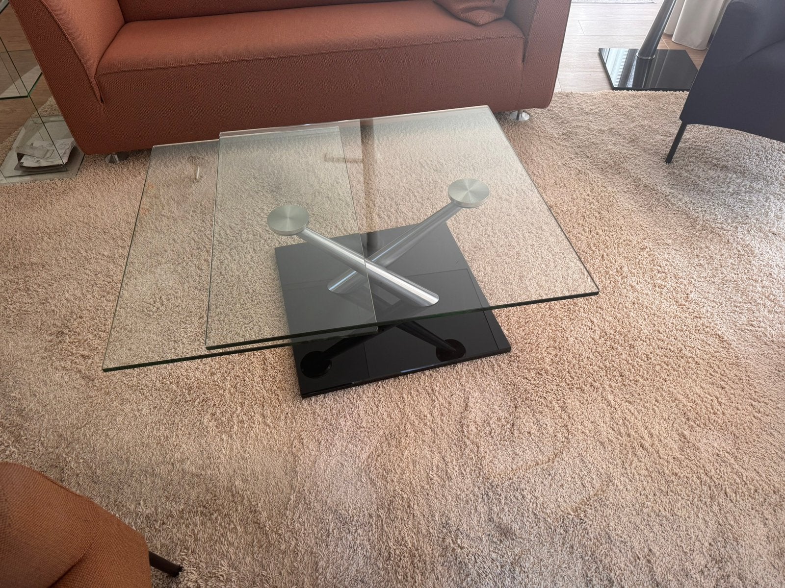 Echte NAOS Italy design salontafel!, Ophalen, Gebruikt, 100 tot 150 cm, Vierkant