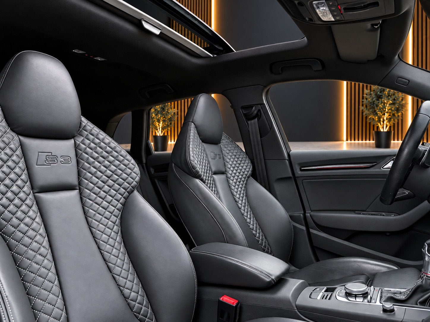 Audi S3 2.0 TFSI S3 Quattro Sepang Blue | RS Seats | Pano |, Auto's, Gebruikt, 4 cilinders, Blauw, Vierwielaandrijving