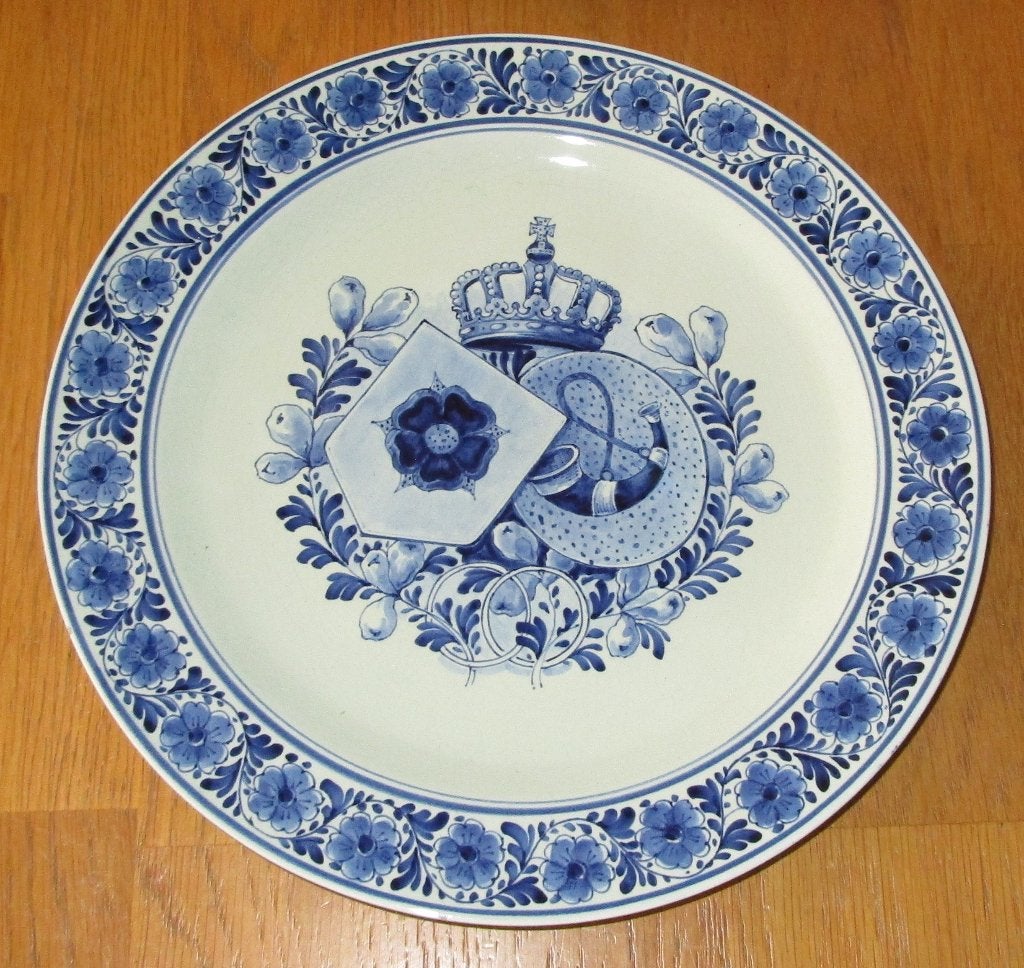 Bord 1 Porceleyne fles  Koningshuis, Ophalen of Verzenden