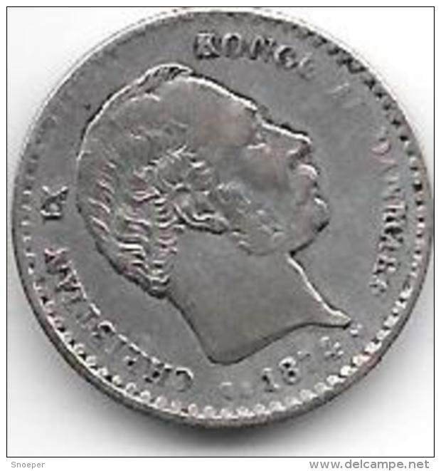 Denmark 10 ore 1874 km 795.1 vf+ catalog val ngc 90,00$, Verzenden, Overige landen, Losse munt