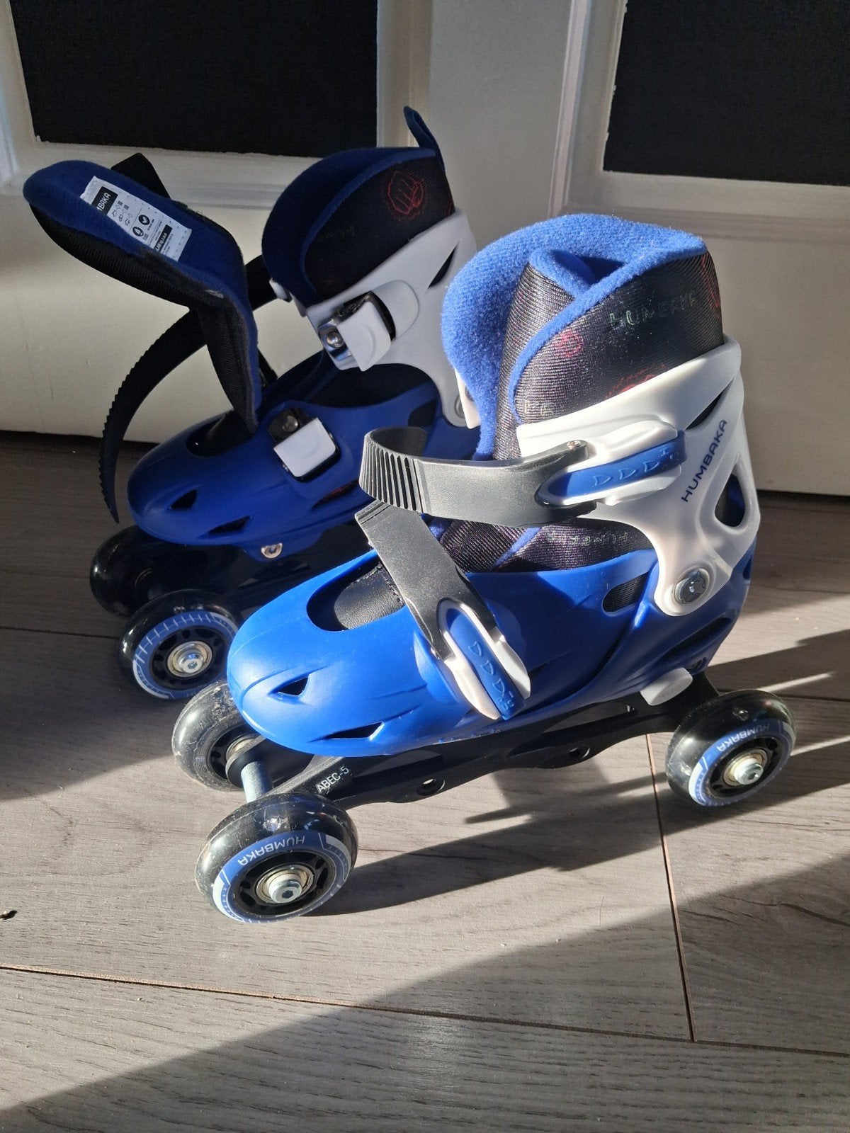 Humbaka rolschaatsen maat 30-33 met beschermset en tas, Ophalen, Verstelbaar, Zo goed als nieuw, Kinderen