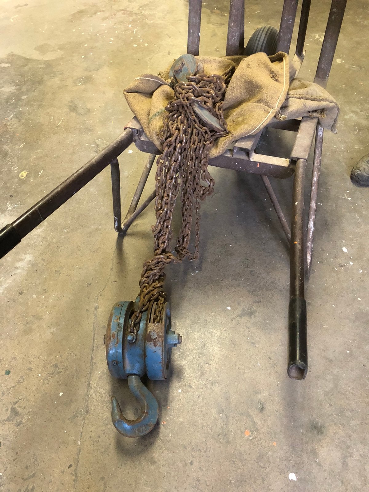 Rateltakel, Ophalen, Gebruikt, Handmatig