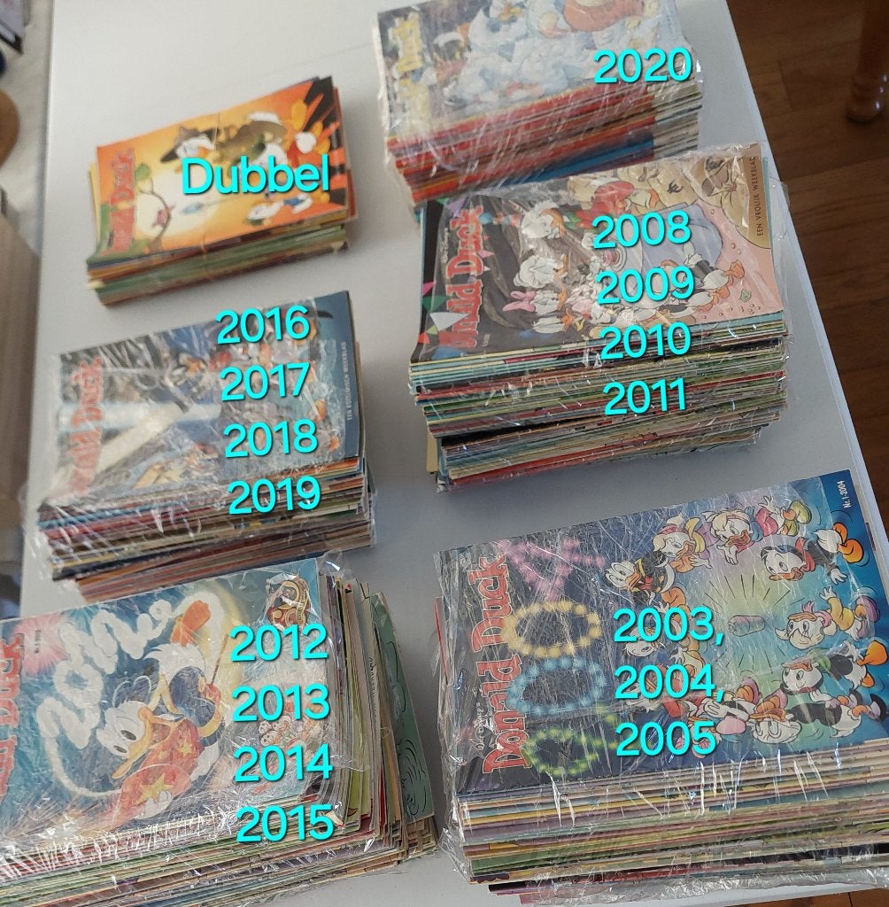 Donald Duck jaargangen en specials, Gelezen, Ophalen of Verzenden, Donald Duck, Meerdere stripboeken