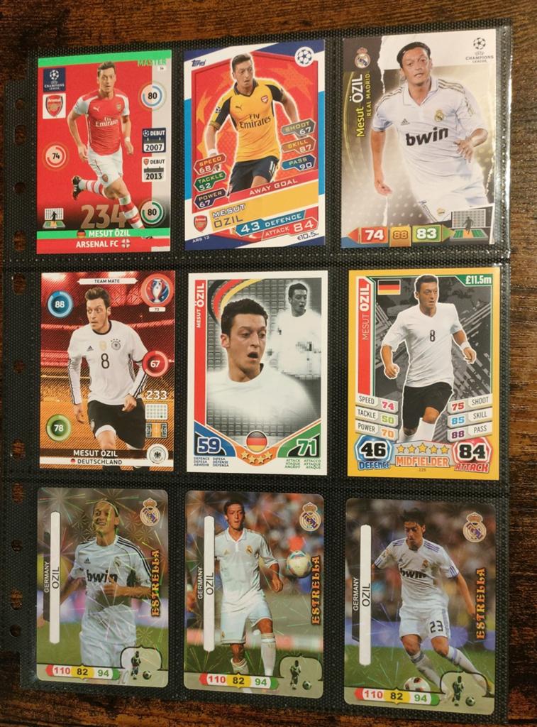 Özil Arsenal..Real Madrid.. Duitsland Topps èn Panini, Ophalen of Verzenden, Nieuw, Buitenlandse clubs, Poster, Plaatje of Sticker