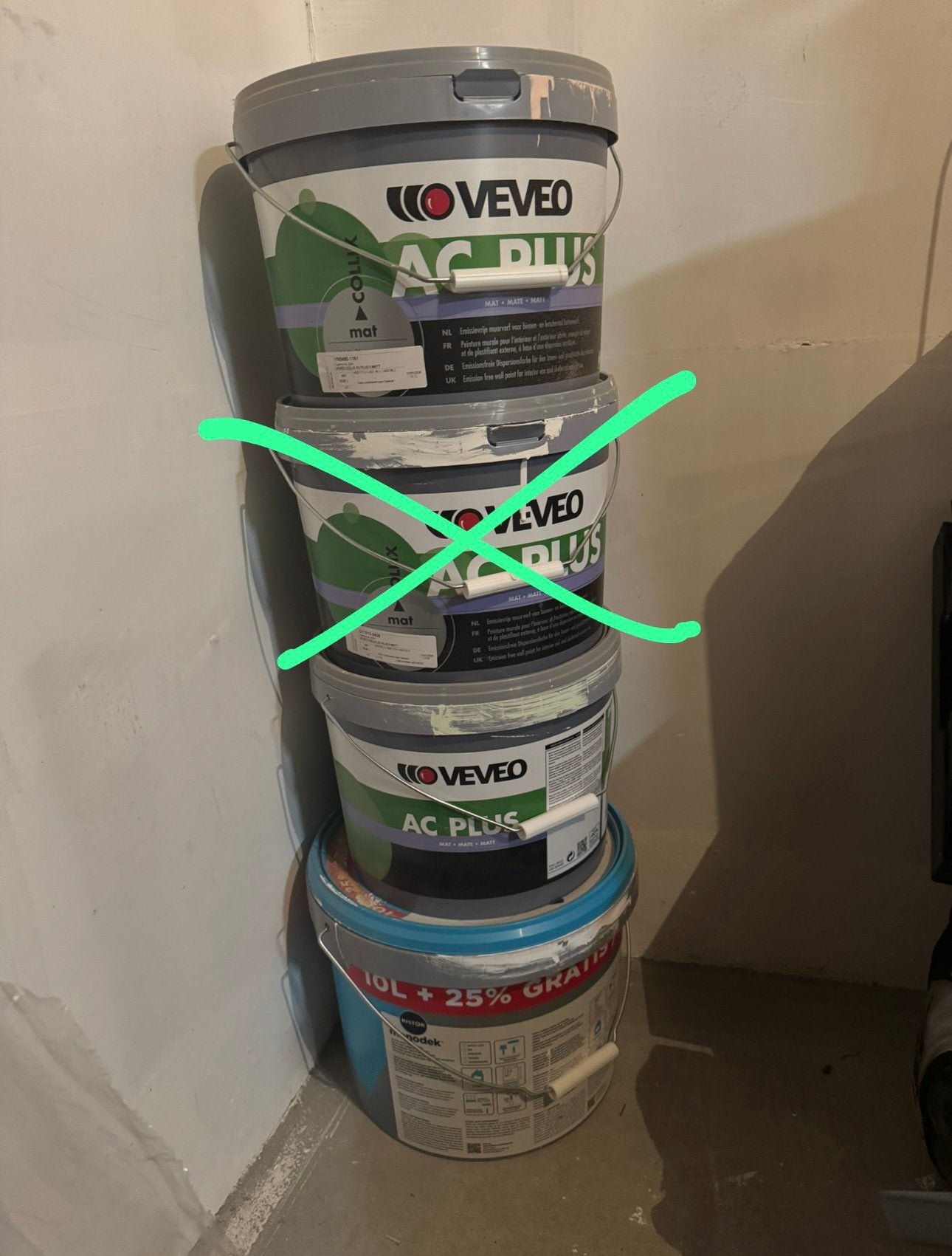 VEVEo AC PLUS Muurverf, Ophalen, Gebruikt, Overige kleuren, Verf