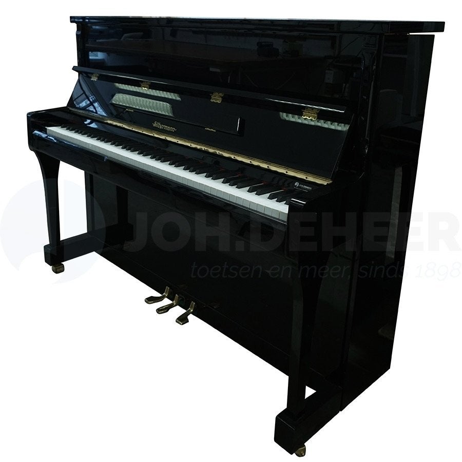 Silbermann U114 Piano Zwart Hoogglans, Gebruikt, Zwart, Ophalen of Verzenden, Hoogglans