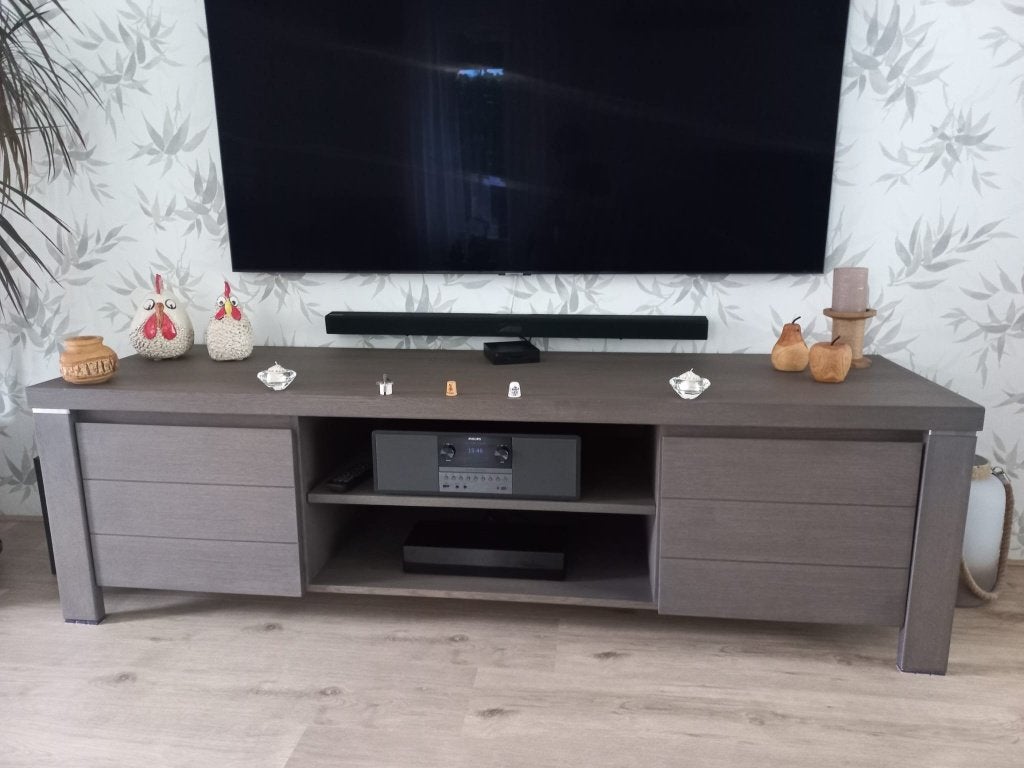 tv meubel, Ophalen, 150 tot 200 cm, Zo goed als nieuw, Minder dan 100 cm