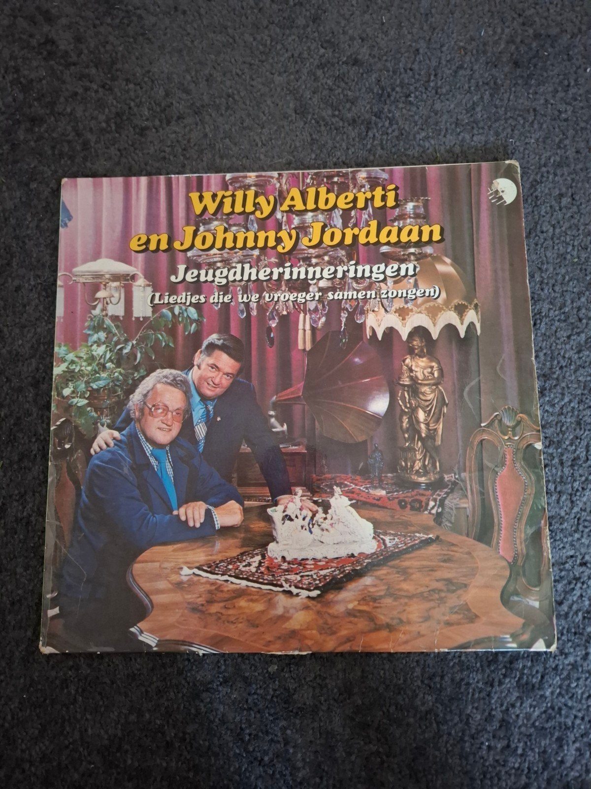 Willy Alberti en Johnny Jordaan langspeelplaat, Ophalen of Verzenden, Gebruikt, Overige formaten, Levenslied of Smartlap