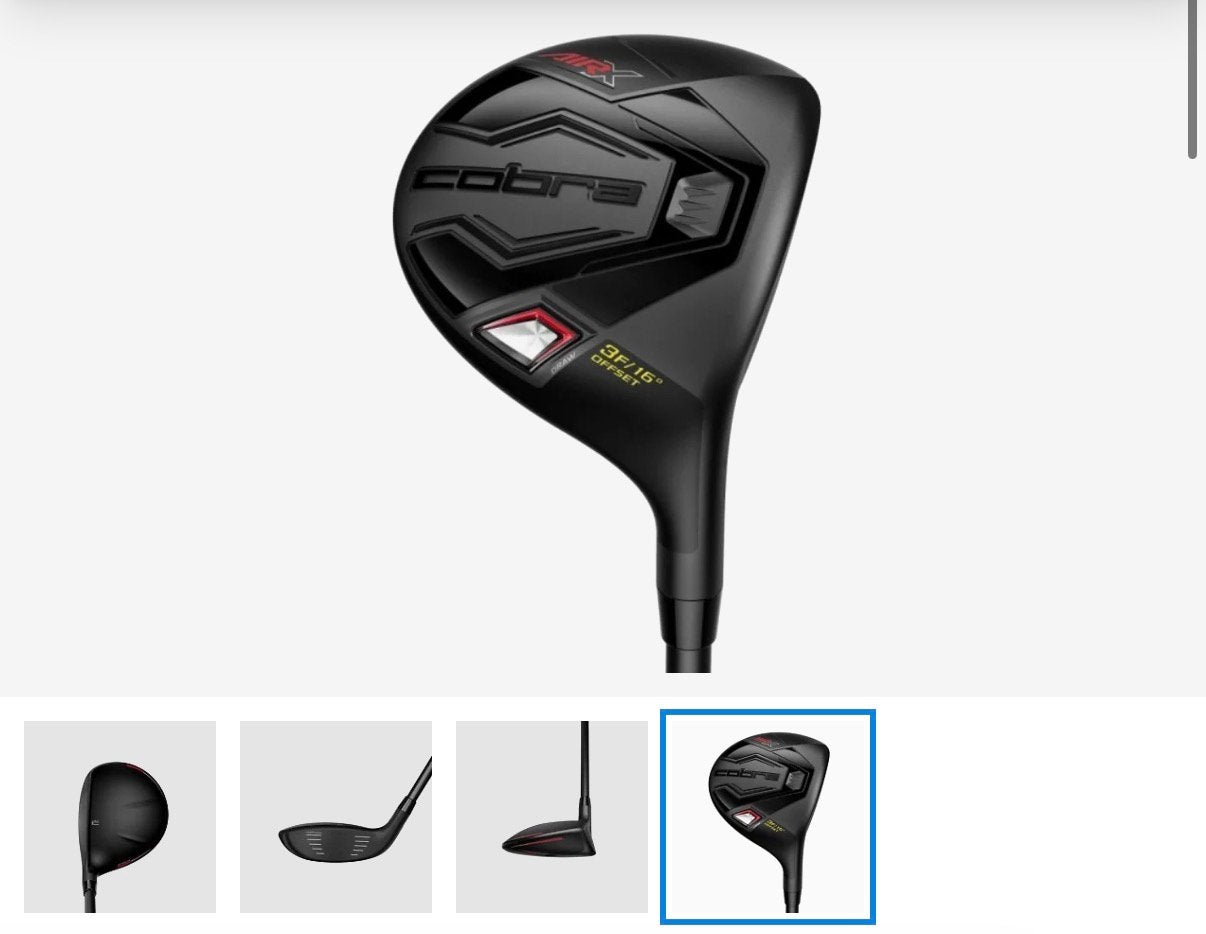 Cobra Air-X 24 Fairway houte 3 en 7 te koop, Sport en Fitness, Golf, Ophalen of Verzenden, Zo goed als nieuw