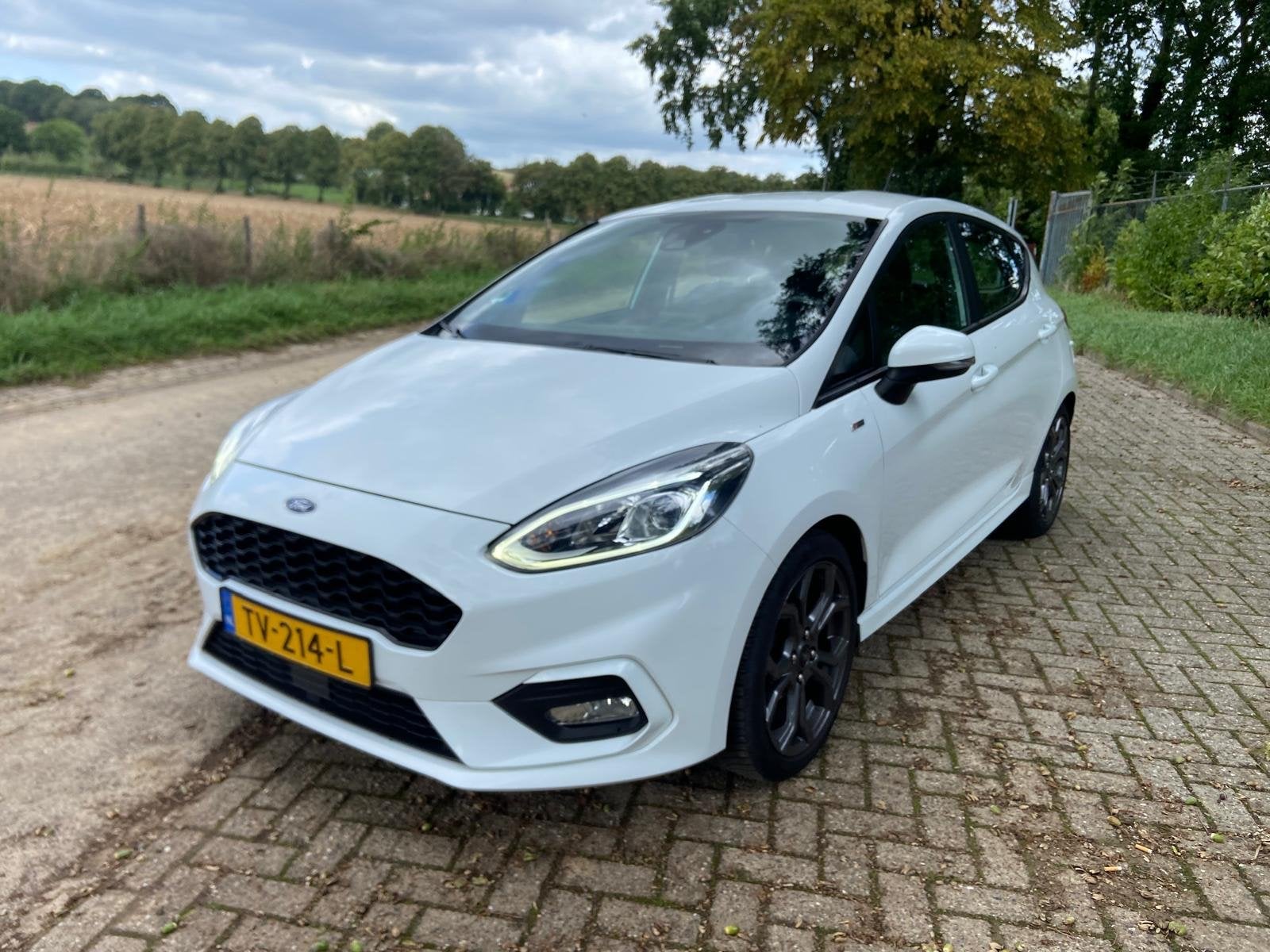 Ford Fiësta  ST line 1.0 Ecoboost 100pk 5dr 2018 wit, Voorwielaandrijving, Origineel Nederlands, 595 kg, Handgeschakeld
