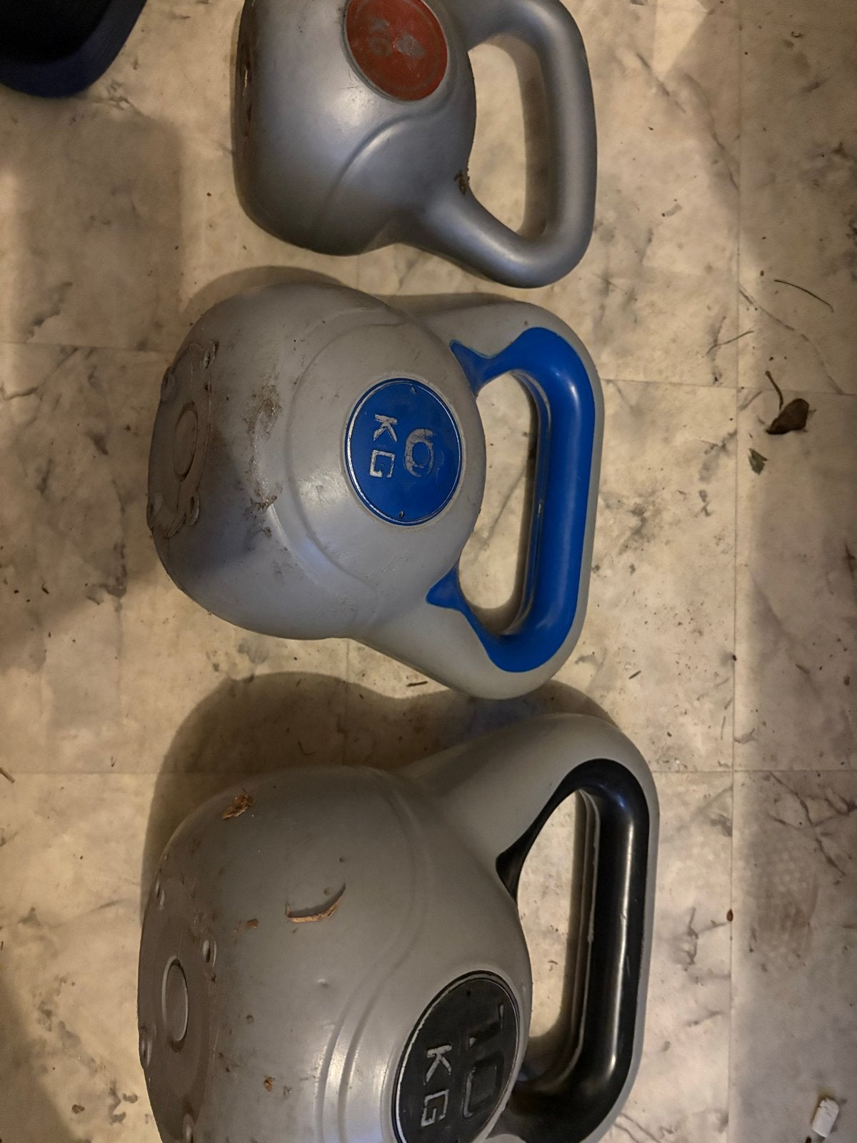 Kettlebells set - 4kg, 6kg, 10kg, Sport en Fitness, Fitnessmaterialen, Ophalen, Gebruikt, ., Armen