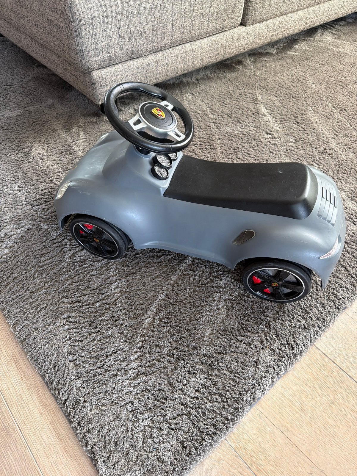 Porsche 911 Turbo loopauto grijs, Ophalen, Gebruikt, Loopvoertuig
