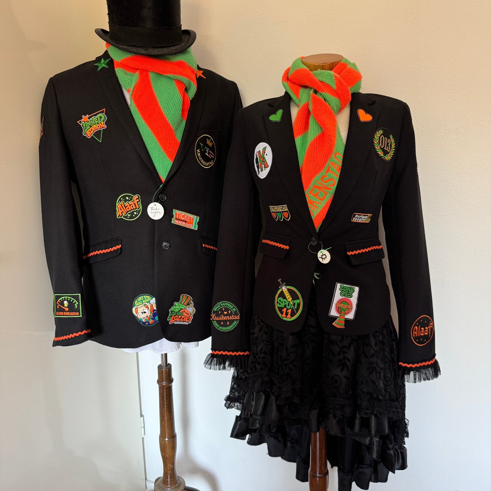 Kruikenstad jas carnaval jas heren en dames, Ophalen of Verzenden, Carnaval, Kleding