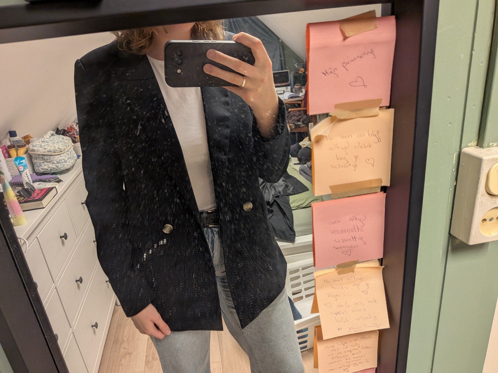 Zwarte blazer van C&A, maat M, Kleding | Dames, Maat 38/40 (M), Zwart, Ophalen of Verzenden, Zo goed als nieuw